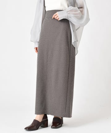 ジャガードタイトスカート
