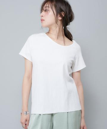 アシメネックTシャツ