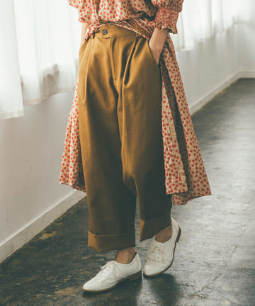 【Kazumiさん着用 2019AW】【日本製】タックパンツ