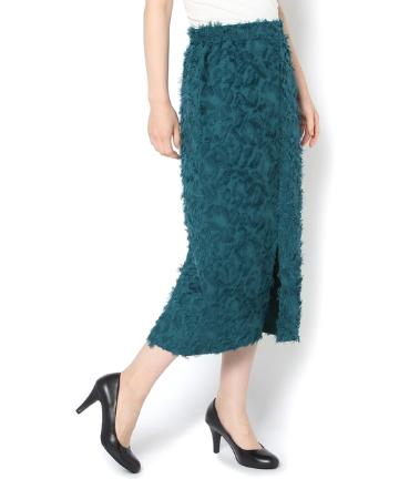 フリンジジャガードスカート