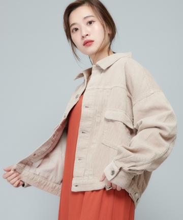 コーデュロイビッグシルエットジャケット
