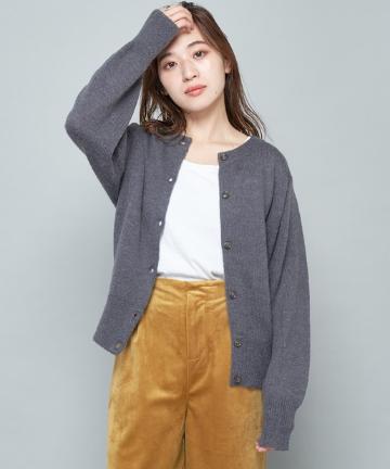 モヘア混ニットカーディガン