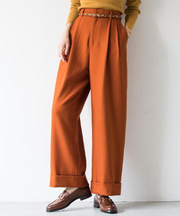 ウールライクワイドパンツ