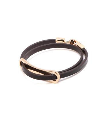 レザー2連バングル