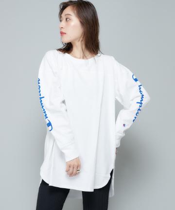 【Champion/チャンピオン】スリーブロゴプリントロンTEE