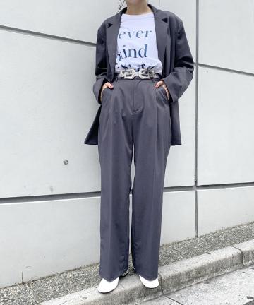 【WEB限定】スラックスバギーパンツ