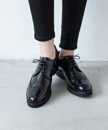 【FABIO RUSCONI】レースアップ厚底シューズ