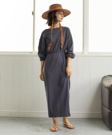 裏毛カシュクールワンピース【オンラインストア限定商品】