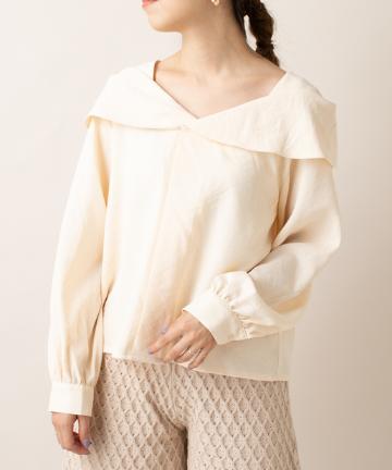 [mline] ビッグカラーブラウス