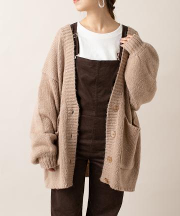 ［ｍline] ビッグガウンニット
