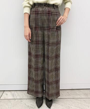 【Awfully】チェックタックパンツ