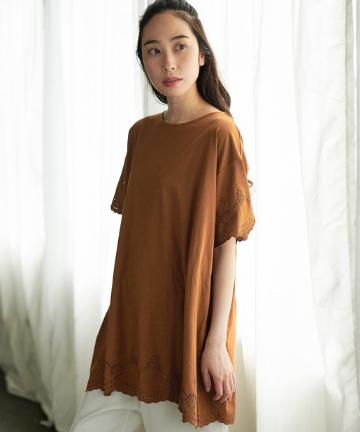 スカラップ刺繍チュニック