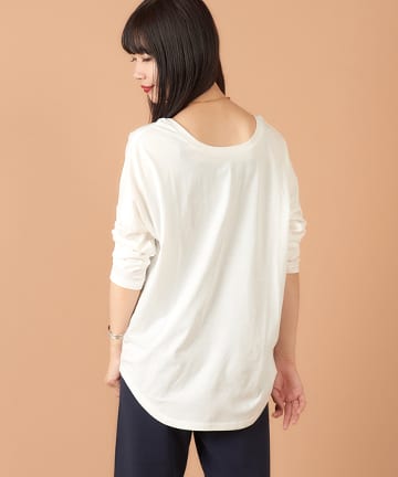 バックシャン2WAYシルケットカットソー