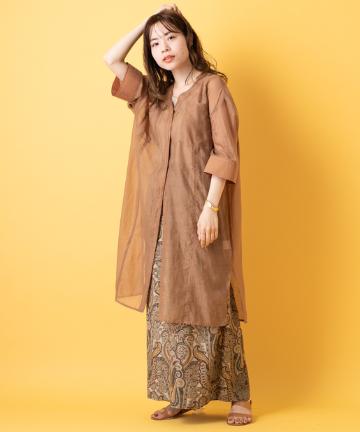シアーロングシャツ
