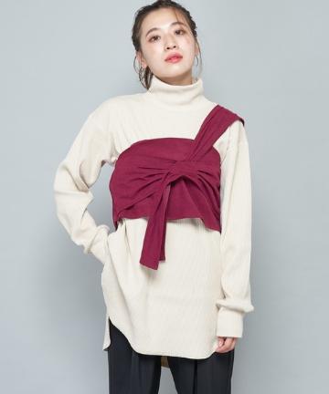 ピーチオックスワンショルダービスチェ/セットアップ