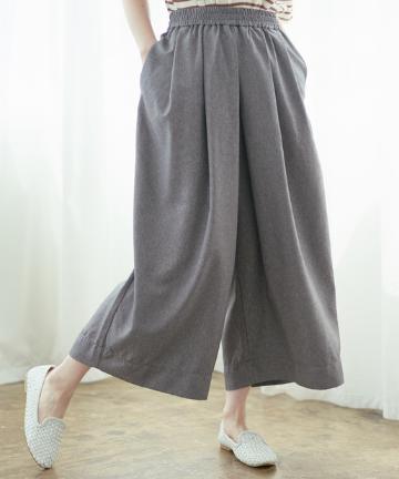 【日本製】タックワイドパンツ