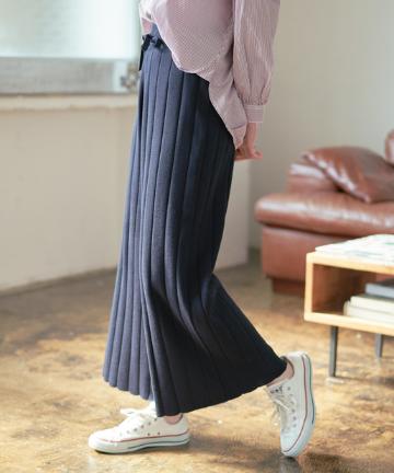ワイドリブワイドパンツ