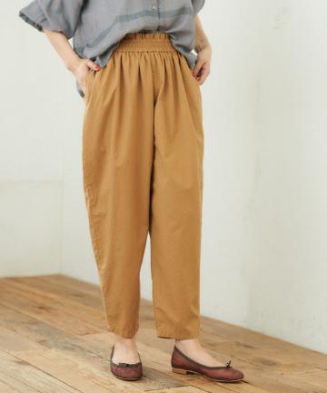 【日本製・cotton100%】ウエストシャーリングコクーンパンツ