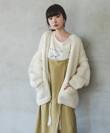 ポカラバックジャガードカシュカーデ