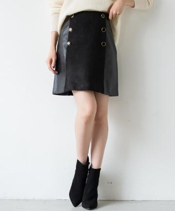 フェイクスエードミニスカート