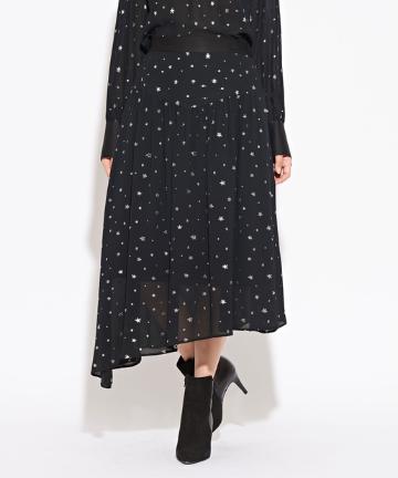 【Awfully】ジャガードスタースカート