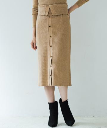 SET UP ニットスカート