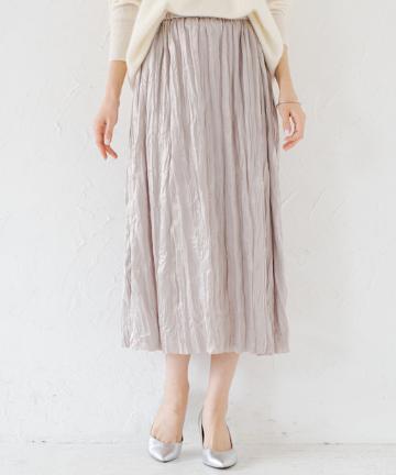 しわギャザースカート