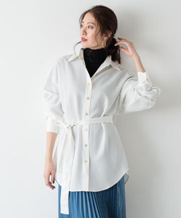 ベルテッドシャツ