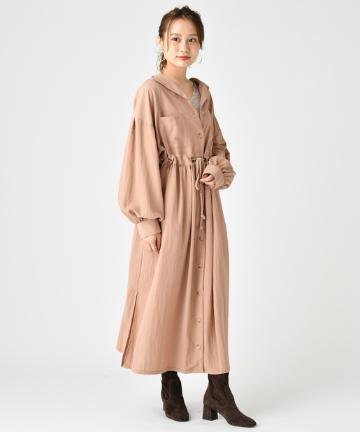 EC 長袖サファリワンピース