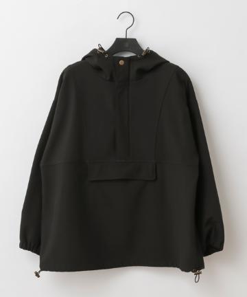 裏フリースアノラックフードパーカー