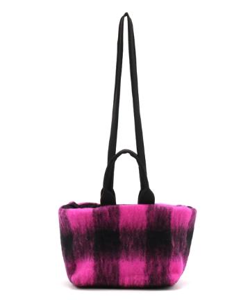 【MUUN】大チェックミドルバッグ