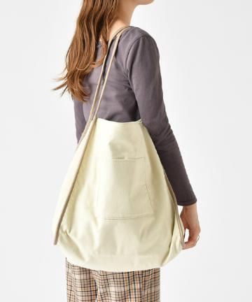 リバーシブルコーデュロイトートバッグ
