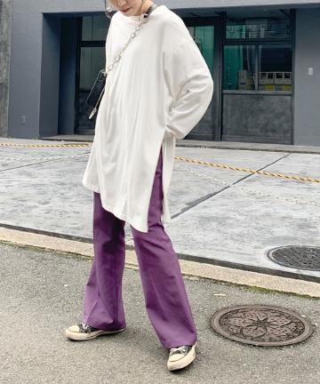 サイドスリットワンピース