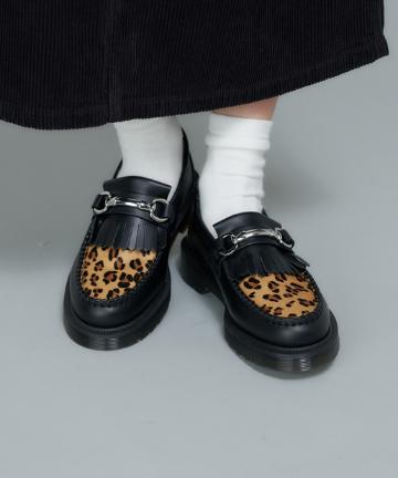 【Dr.Martens/ドクターマーチン】ヒョウ柄ハラコビットローファー