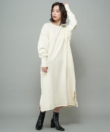 ビッグシルエットスウェットワンピース