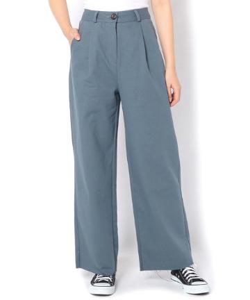 タックツイルワイドスラックス