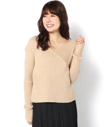 リブカシュクールニット