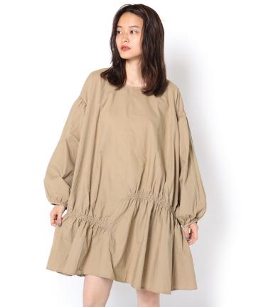 アシメギャザービッグワンピース