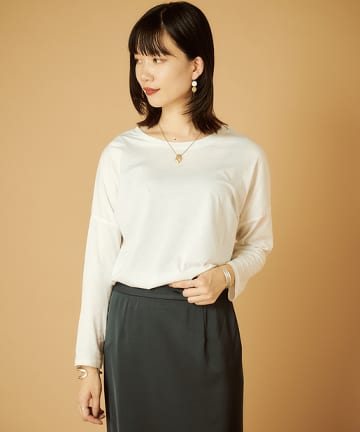 シルケットL/Sカットソー