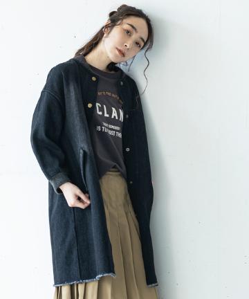 【cotton100%】ワッシャーデニムコート