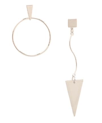 トライアングルアシメピアス