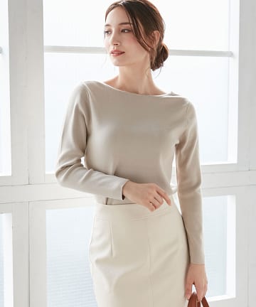 【手洗い可】2WAY総針ニット