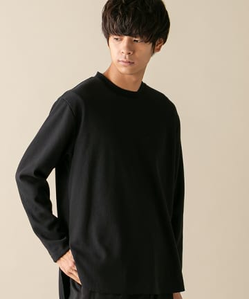起毛ワッフルビッグロンT