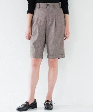 ツイードハーフパンツ