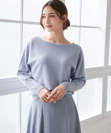 【再値下げ】ウォッシャブルカシミヤ100/2WAYニット