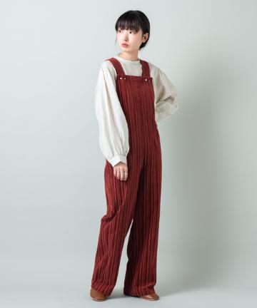 マルチストライプサロペット
