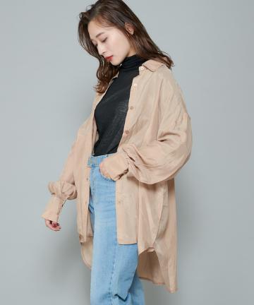 キュプラビッグシルエットシャツ