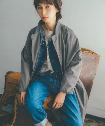【日本製】ロゴ刺繍セルビッチデニム