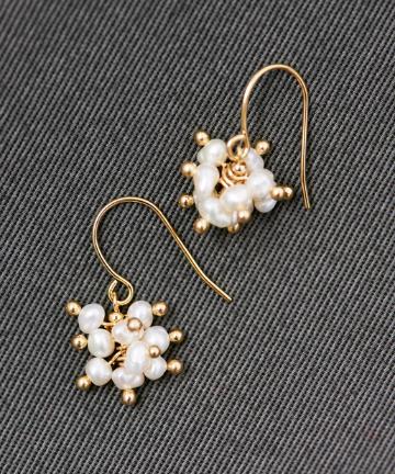 プチ淡水パールピアス