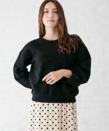 ラクーンバルーンスリーブニット
